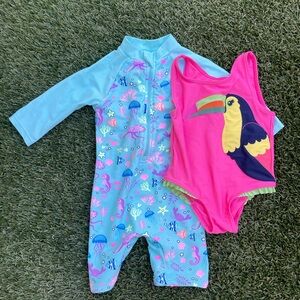 Colorful Kids' Swimsuit Set